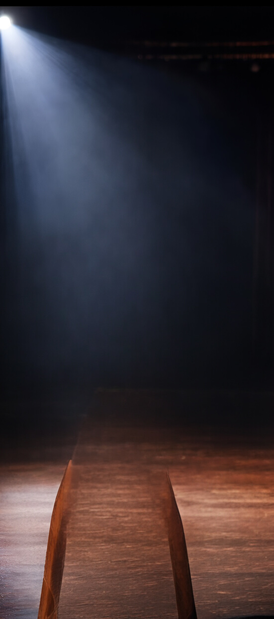 dark background with spotlight